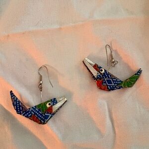 Vibrant Whale Earrings